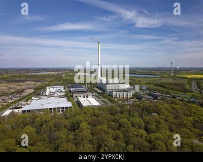 Die Abfallverbrennungsanlage Asdonkshof hat einen jährlichen Durchsatz von 270 000 Tonnen. Die Verbrennungswärmeleistung der Anlage beträgt 98 MW, die maximale Distanz Stockfoto