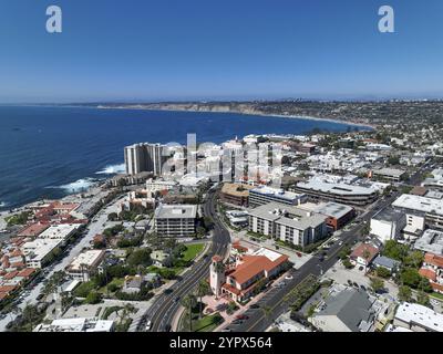 Luftaufnahme von La Jolla Stadt und Strand in San Diego Kalifornien. Reiseziel in den USA Stockfoto