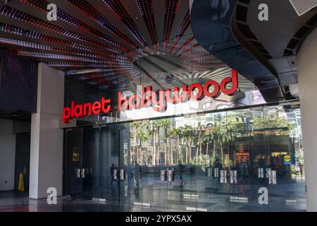 Las Vegas, NV, USA - 2. Juni 2023: Einer der Eingänge zum Planet Hollywood Las Vegas Resort and Casino in Las Vegas, NV, USA. Stockfoto