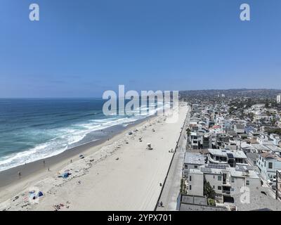 Luftaufnahme der Mission Bay und des Strandes in San Diego, Kalifornien. USA. Berühmtes Touristenziel Stockfoto