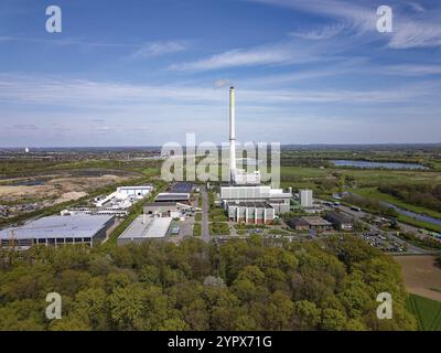 Die Abfallverbrennungsanlage Asdonkshof hat einen jährlichen Durchsatz von 270 000 Tonnen. Die Verbrennungswärmeleistung der Anlage beträgt 98 MW, die maximale Distanz Stockfoto