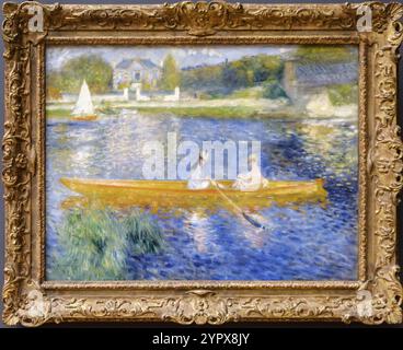 Pierre-Auguste Renoir, The Skiff (La Yole), 1875, Öl auf Leinwand, National Gallery, London, England, Großbritannien Stockfoto