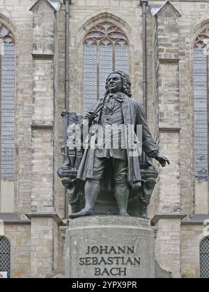 Das Denkmal des Thomaskantors Johann Sebastian Bach. Leipzig, Sachsen, Deutschland, Europa Stockfoto