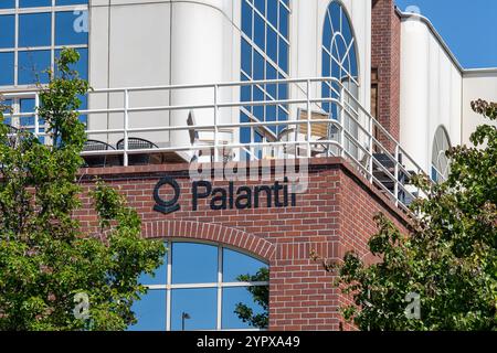 Niederlassung von Palantir Technologies in Palo Alto, Kalifornien, USA Stockfoto