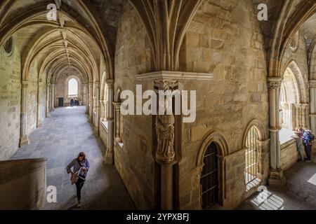 Claustro, construido entre 1317 y 1340, estilo gotico, catedral de Evora, Basilica SE Catedral de Nossa Senhora da Assuncao, Evora, Alentejo, P Stockfoto