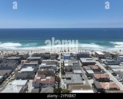Luftaufnahme der Mission Bay und des Strandes in San Diego, Kalifornien. USA. Berühmtes Touristenziel Stockfoto