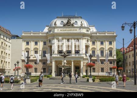 Bratislava, Slowakei, 15. Juli 2023: Slowakisches Nationaltheater (Slovenske Narodne Divadlo, SND). Altes Gebäude. Bratislava. Slowakei, Europa Stockfoto