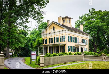 Das Dickinson Homestead war von 1855 bis 1886 die Geburtsstätte und Heimat der amerikanischen Dichterin Emily Dickinson. Stockfoto