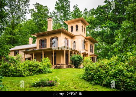 Die Evergreens, Heimat von Austin Dickinson im Emily Dickinson Museum. Stockfoto