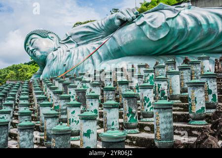 Liegender Buddha-Statue Sasaguri Fukuoka Japan Stockfoto