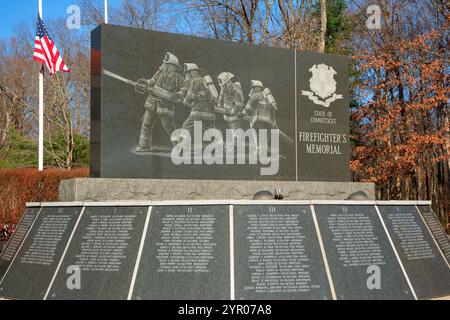 Connecticut State Firefighter’s Memorial, Windsor Locks, Connecticut Stockfoto