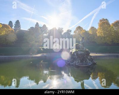 Vasca del Nettuno, Giardino di Boboli (Boboli-Gärten) in Florenz, Italien Stockfoto