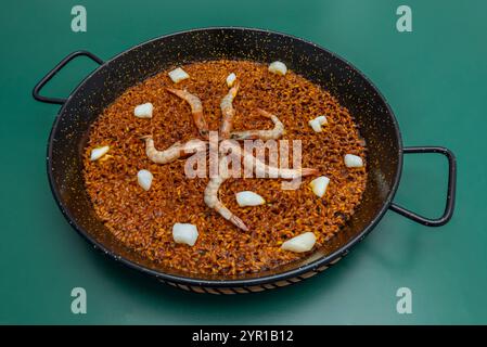 Ursprünglich aus der valencianischen Gemeinschaft stammend, ist es zu einem Symbol unserer Gastronomie weltweit geworden Stockfoto