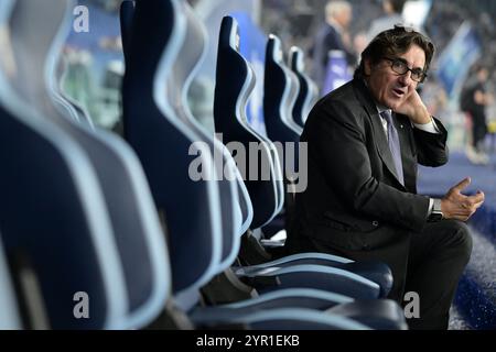 Roma, Italien. September 2023. Foto Alfredo Falcone/LaPresse 27 Settembre 2023 - Roma, Italia - Sport, calcio - Lazio vs Turin - Campionato italiano di calcio Serie A TIM 2023/2024 - Stadio Olimpico. Nella foto:Urbano Kairo Foto Alfredo Falcone/LaPresse 27. September 2023 Rom, Italien - Sport, Fußball - Lazio vs Turin - italienische Serie A Fußballmeisterschaft 2023/2024 - Olympisches Stadion. Im Bild: Urbano Cairo Credit: LaPresse/Alamy Live News Stockfoto