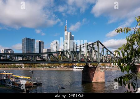 Eiserner Steg, Main, Frankfurt, Deutschland Stockfoto