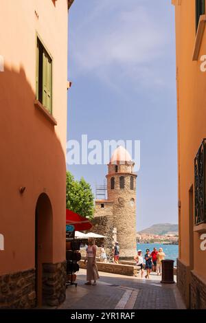 Eglise Notre Dame des Anges, Collioure, Pyrenäen Orientales, Roussillon, Occitanie, Frankreich, Europa Stockfoto