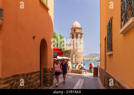 Eglise Notre Dame des Anges, Collioure, Pyrenäen Orientales, Roussillon, Occitanie, Frankreich, Europa Stockfoto