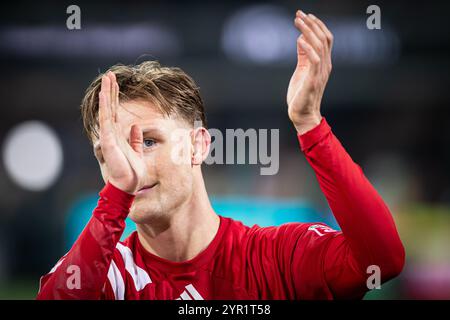 Silkeborg, Dänemark. Dezember 2024. Oliver Sonne von Silkeborg IF gesehen nach dem 3F Superliga-Spiel zwischen Silkeborg IF und Aarhus GF im Jysk Park in Silkeborg. Quelle: Gonzales Photo/Alamy Live News Stockfoto