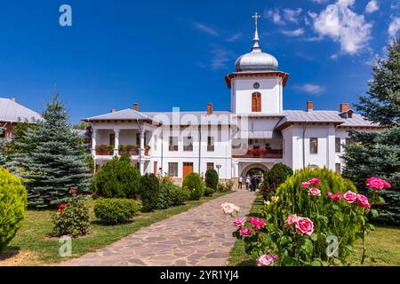 Kloster Văratec, Dorf Văratec, Gemeinde Agapia, Kreis Neamț, Rumänien Stockfoto