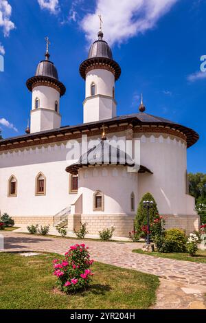 Kloster Văratec, Dorf Văratec, Gemeinde Agapia, Kreis Neamț, Rumänien Stockfoto