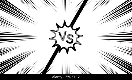 Schwarze Farbe versus Letter Hintergrund Design mit langer Spalte auf transparentem Hintergrund, Vektorillustration Stock Vektor