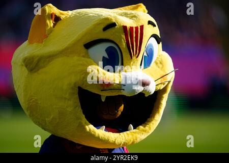 Der FC Barcelona PET spielte am 30. November 2024 im Lluis Companys Stadion in Barcelona, Spanien, während des Fußballspiels La Liga EA Sports zwischen dem FC Barcelona und Las Palmas. (Foto: Sergio Ruiz / Imago) Stockfoto