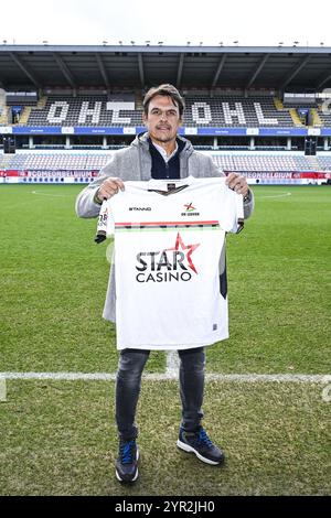 OHL-Cheftrainer Chris Coleman stellte am Montag, den 2. Dezember 2024, in Leuven eine Pressekonferenz der belgischen Fußballmannschaft Oud-Heverlee Leuven vor. BELGA FOTO TOM GOYVAERTS Stockfoto