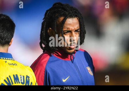 Barcelona, Espagne. November 2024 30. Jules KOUNDE aus Barcelona während des spanischen Meisterschaftsspiels La Liga zwischen FC Barcelona und UD Las Palmas am 30. November 2024 im Estadi Olimpic Lluis Companys in Barcelona, Spanien - Foto Matthieu Mirville (S Ros)/DPPI Credit: DPPI Media/Alamy Live News Stockfoto