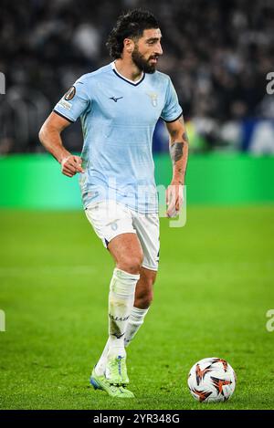 Rom, Italie. November 2024. Samuel GIGOT aus Latium Rom während des Fußballspiels UEFA Europa League, League Phase MD5 zwischen SS Lazio und PFK Ludogorets Razgrad am 28. November 2024 im Stadio Olimpico in Rom, Italien - Foto Matthieu Mirville (M Insabato)/DPPI Credit: DPPI Media/Alamy Live News Stockfoto