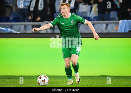 Rom, Italie. November 2024. Aslak MIT Ludogorets Razgrad während des Fußballspiels der UEFA Europa League, League Phase MD5 zwischen SS Lazio und PFK Ludogorets Razgrad am 28. November 2024 im Stadio Olimpico in Rom, Italien - Foto Matthieu Mirville (M Insabato)/DPPI Credit: DPPI Media/Alamy Live News Stockfoto