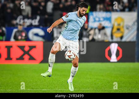 Rom, Italie. November 2024. Samuel GIGOT aus Latium Rom während des Fußballspiels UEFA Europa League, League Phase MD5 zwischen SS Lazio und PFK Ludogorets Razgrad am 28. November 2024 im Stadio Olimpico in Rom, Italien - Foto Matthieu Mirville (M Insabato)/DPPI Credit: DPPI Media/Alamy Live News Stockfoto