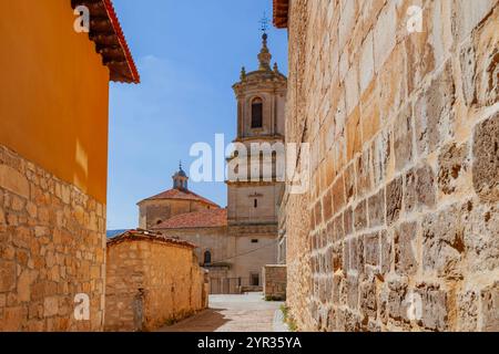 Kloster Santo Domingo de Silos. Romanischer Kreuzgang, Burgos Spanien Stockfoto