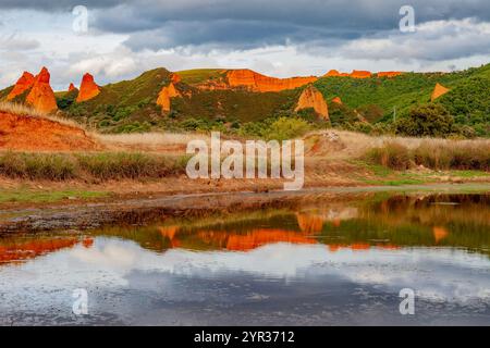 Las Medulas, Provinz Leon, Kastilien und Leon, Spanien Stockfoto