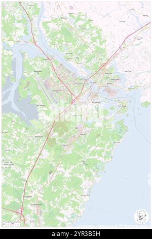 Stadt Portsmouth, Rockingham County, USA, Vereinigte Staaten, New Hampshire, n 43 3' 29'', S 70 46' 56'', Karte, Karte, Kartenausgabe 2024. Erkunden Sie Cartascapes, eine Karte, die die vielfältigen Landschaften, Kulturen und Ökosysteme der Erde enthüllt. Reisen Sie durch Zeit und Raum und entdecken Sie die Verflechtungen der Vergangenheit, Gegenwart und Zukunft unseres Planeten. Stockfoto