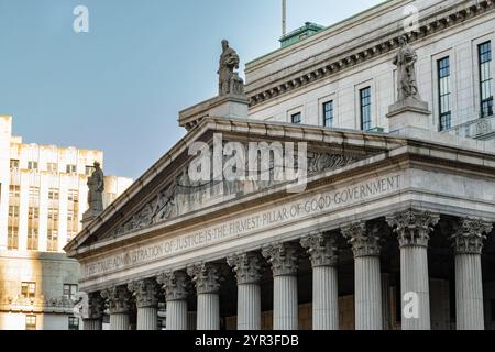 New York, New York, USA-11. November 2024: Supreme Court of New York State Building Stockfoto