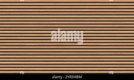 Nahtlos gestreifte Textur mit Holz und schwarzen Linien, ideal für verschiedene Designprojekte und Anwendungen Stock Vektor