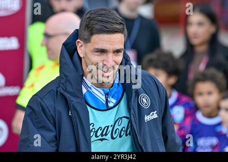 Turin, Italien. Dezember 2024. Giovanni Simeone aus Neapel war beim Spiel der Serie A zwischen Turin und Neapel im Stadio Olimpico in Turin zu sehen. Stockfoto