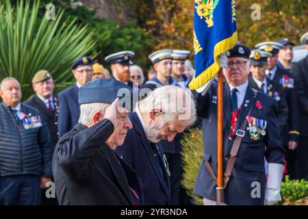 Gedenktag 2024 in Falmouth, Cornwall. Stockfoto