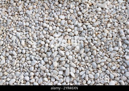 Nahaufnahme der Textur der Kieseloberfläche Stockfoto