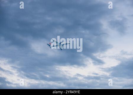 British Airways landet in Nizza, Frankreich Stockfoto
