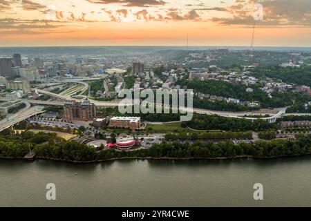 Mount Adams, Wohnviertel in Cincinnati, Ohio Stockfoto