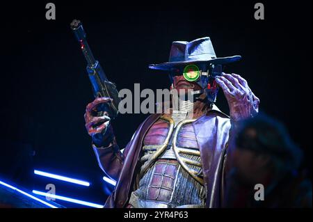 Buenos Aires, Argentinien. Dezember 2024. Iron Maiden tritt am 1. Dezember 2024 im Huracan Stadium in Buenos Aires, Argentinien, auf. (Foto: Gabriel Sotelo/NurPhoto) Credit: NurPhoto SRL/Alamy Live News Stockfoto