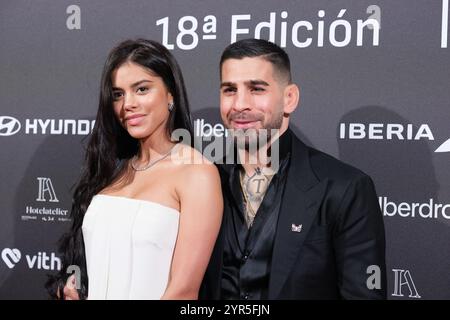 Madrid, Spanien. Februar 2022. Ilia Topuria nahm am 02. Dezember 2024 an den AS del Deporte Awards 2024 im Neptuno Palace in Madrid Teil Stockfoto