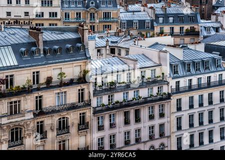 Die Schönheit von Paris, Frankreich und seine historische Architektur Stockfoto