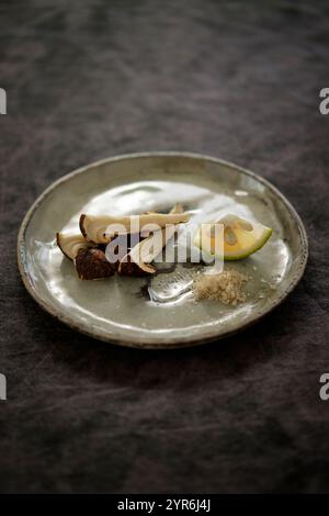 Gegrillter Matsutake-Pilz Stockfoto