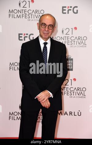 Giuseppe Tornatore nimmt an der Zeremonie des 21. Monte-Carlo Film Festival de La Comedie in Monte Carlo Teil. (Foto: Luigi Iorio / SOPA Images/SIPA USA) Stockfoto