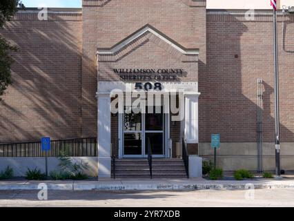 Georgetown, Texas, USA. November 2024. Das Williamson County Sheriff's Office in Georgetown, Texas, wurde am 29. November 2024 gesehen. (Kreditbild: © Scott Coleman/ZUMA Press Wire) NUR REDAKTIONELLE VERWENDUNG! Nicht für kommerzielle ZWECKE! Stockfoto