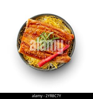 Anago donburi Stockfoto