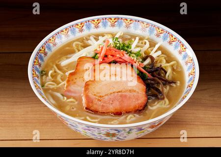 Schweineknochen Ramen, japanische Nudeln, Tonkotsu Stockfoto