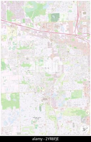 Township of Novi, Oakland County, USA, USA, Michigan, n 42 27' 25''', S 83 28' 57'', Karte, Cartascapes Map, veröffentlicht 2024. Erkunden Sie Cartascapes, eine Karte, die die vielfältigen Landschaften, Kulturen und Ökosysteme der Erde enthüllt. Reisen Sie durch Zeit und Raum und entdecken Sie die Verflechtungen der Vergangenheit, Gegenwart und Zukunft unseres Planeten. Stockfoto